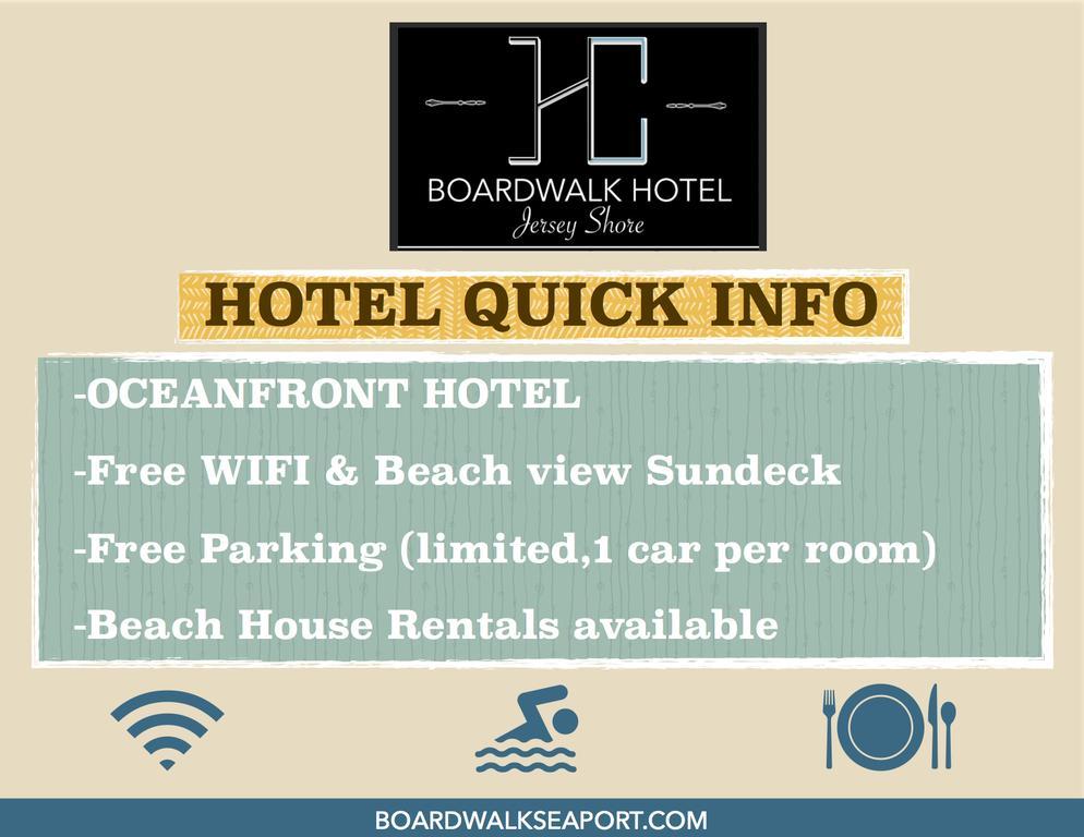 Boardwalk Hotel Charlee & Apartments Beach Hotel Oceanfront Seaside Heights Exteriör bild